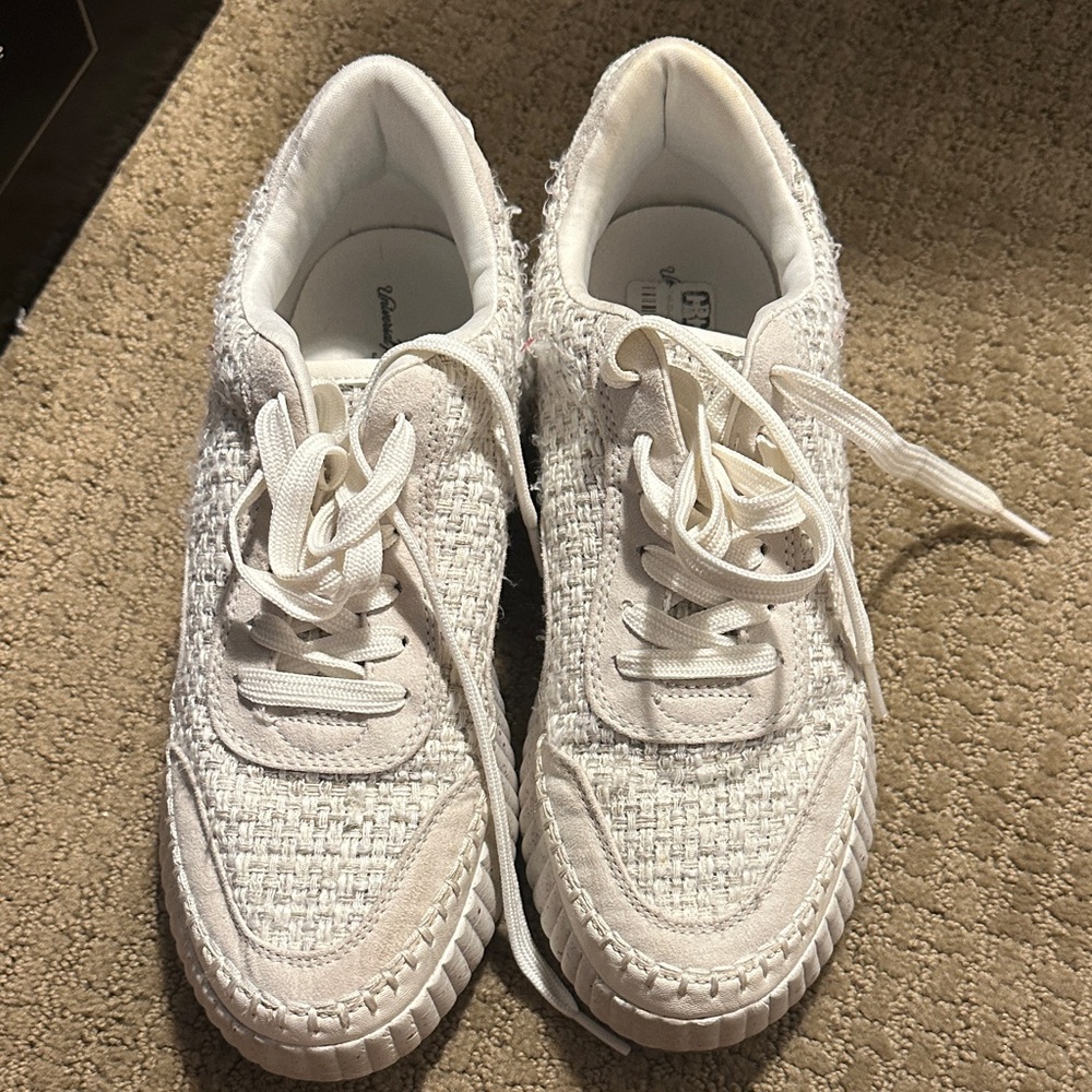 Universal Thread Cream Woven Platform Sneakers - image 4